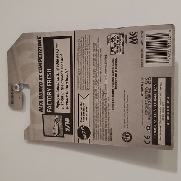 Alfa Romeo 8C Competizione Red Hot Wheels Factory Fresh Series 7/10 - Picture 7 of 8